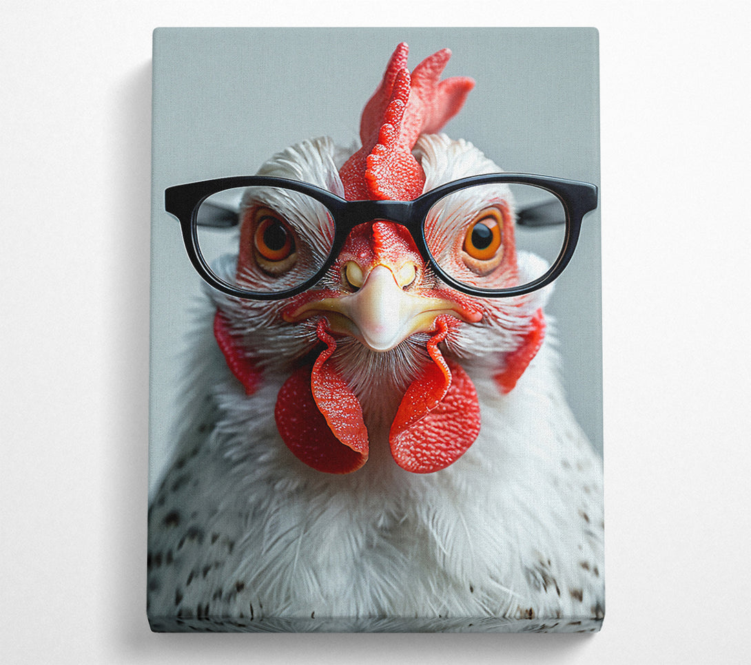  A Canvas Print of Cockerall Glasses Canvas Wall Art