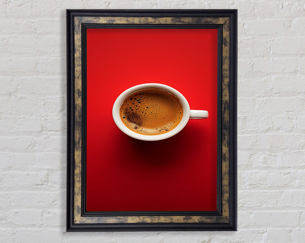 Coffee Crema Framed Print
