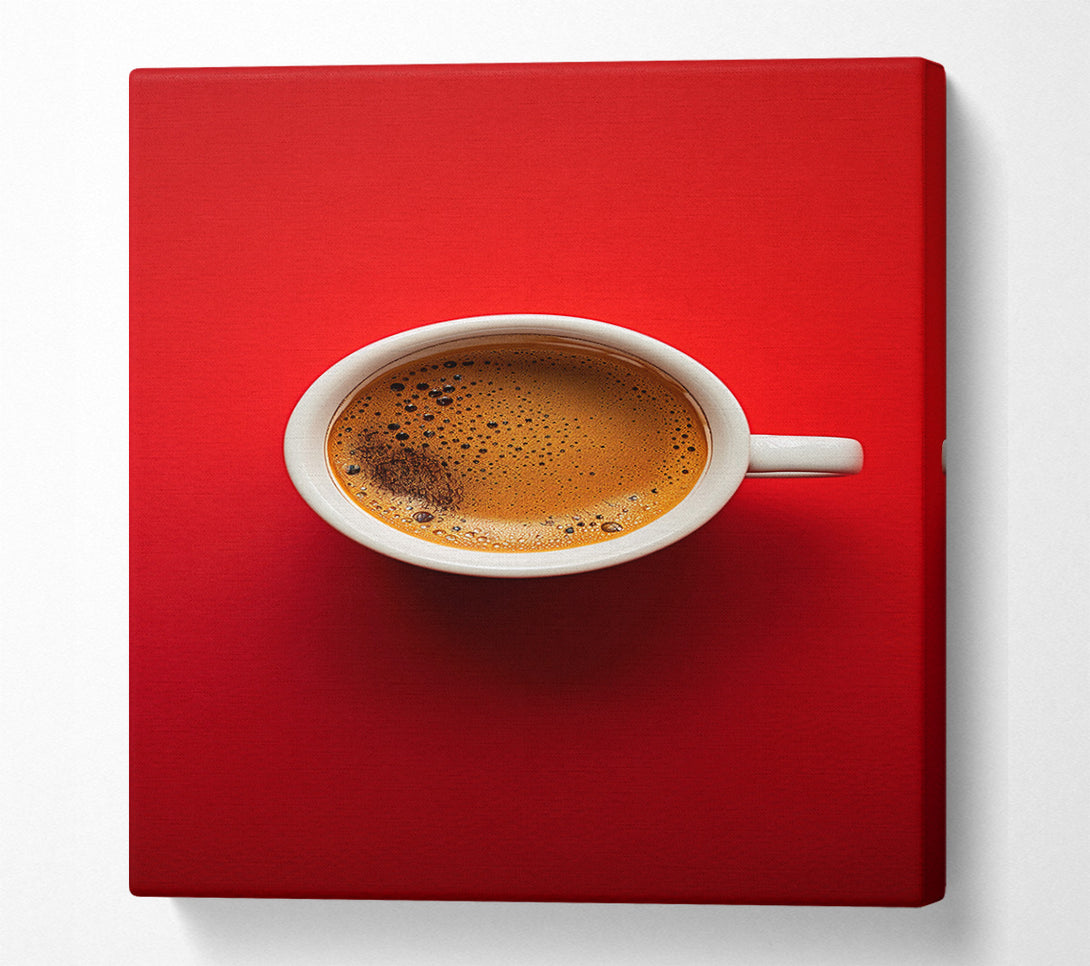  A Canvas Print of Coffee Crema Canvas Print