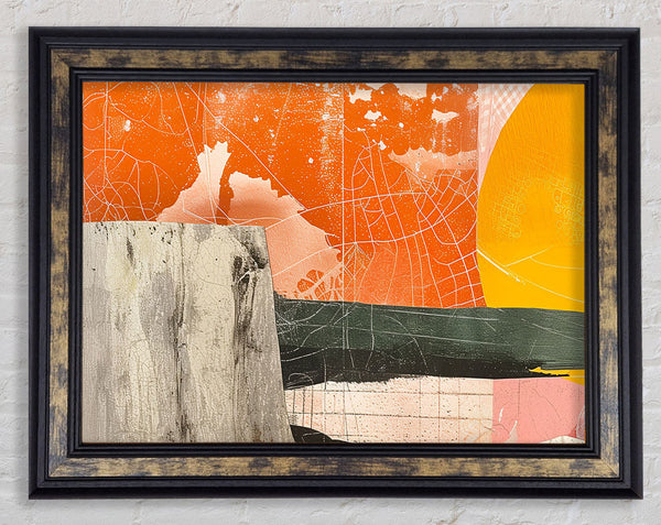 Collage Of Sun Framed Print