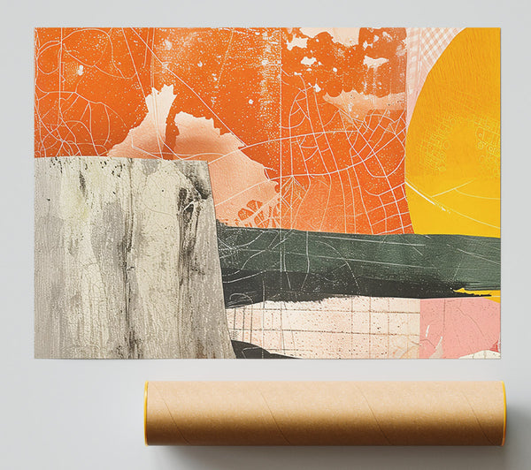 Collage Of Sun Poster
