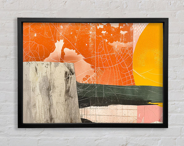 Collage Of Sun Framed Print