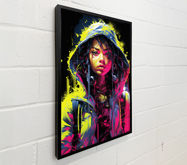 Cool Fluorescent Girl