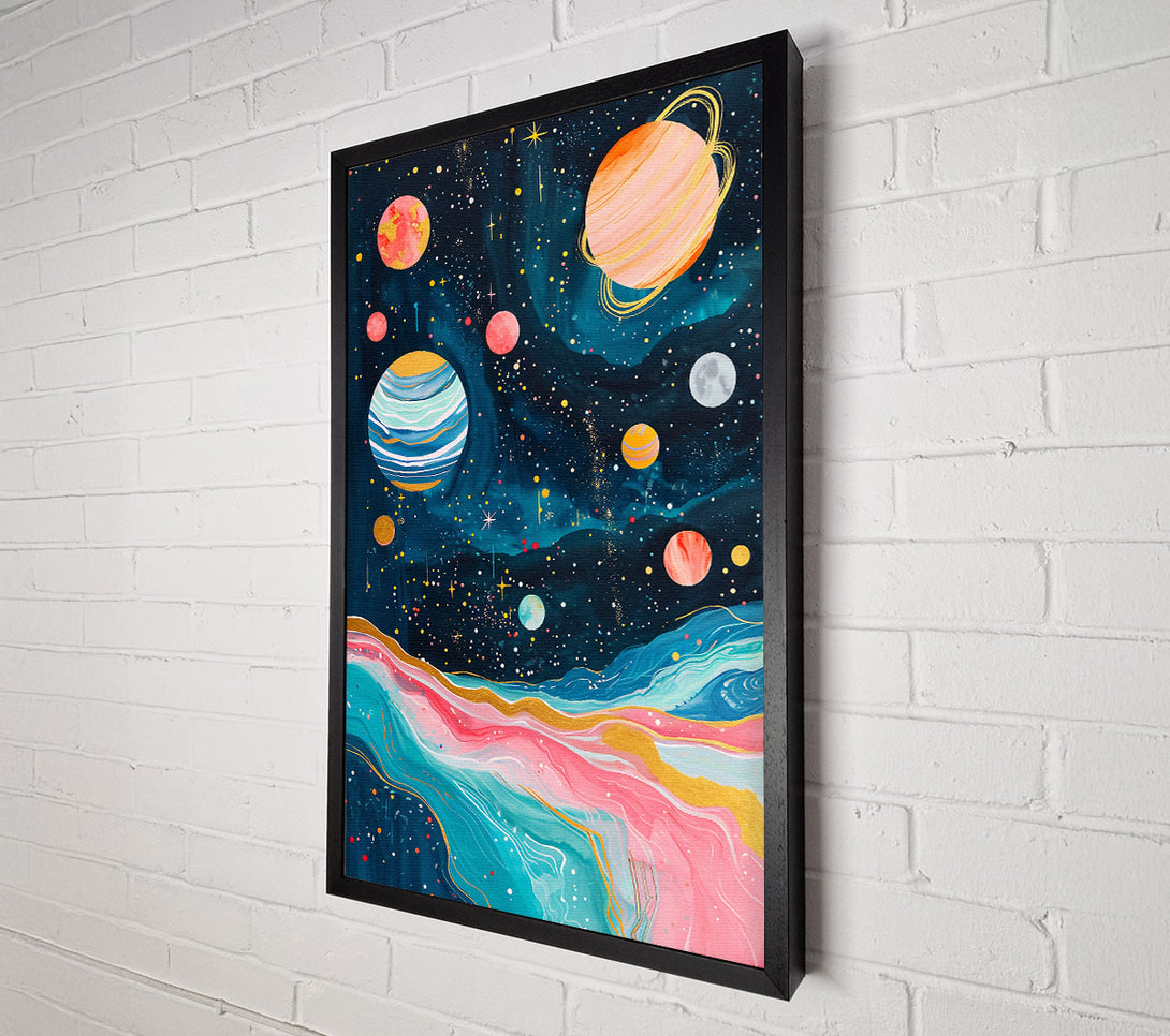  A Canvas Print of Cosmic Galaxy Swirl Canvas Print
