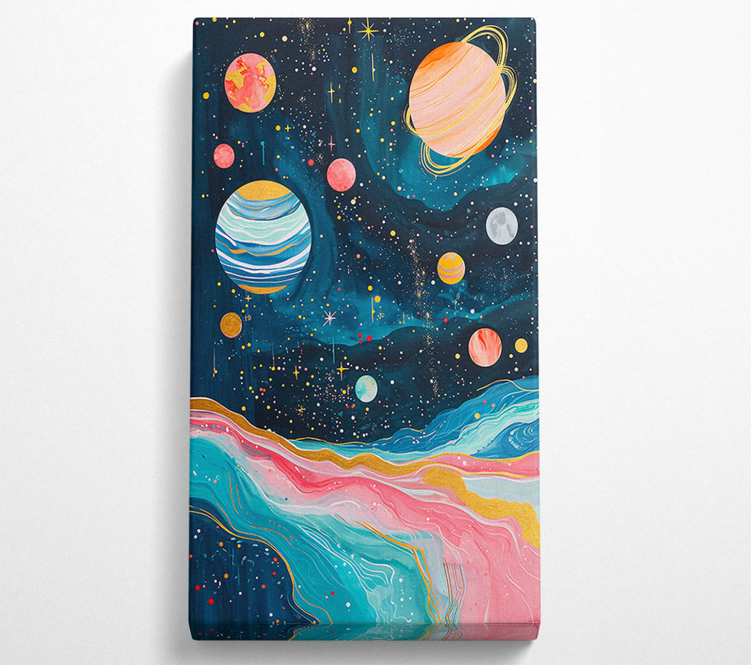  A Canvas Print of Cosmic Galaxy Swirl Canvas Print
