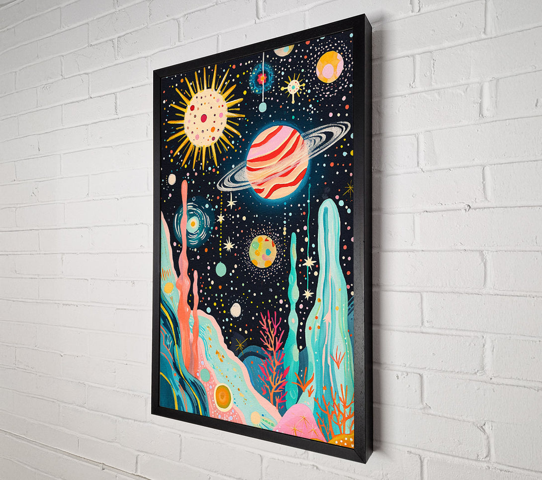  A Canvas Print of Cosmic Galaxy Canvas Wall Art
