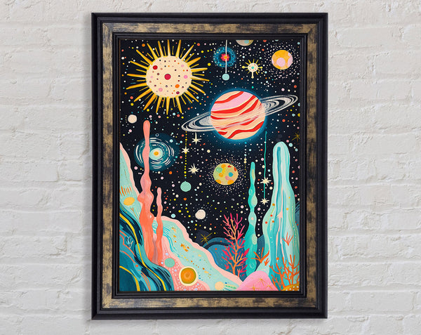 Cosmic Galaxy Framed Print