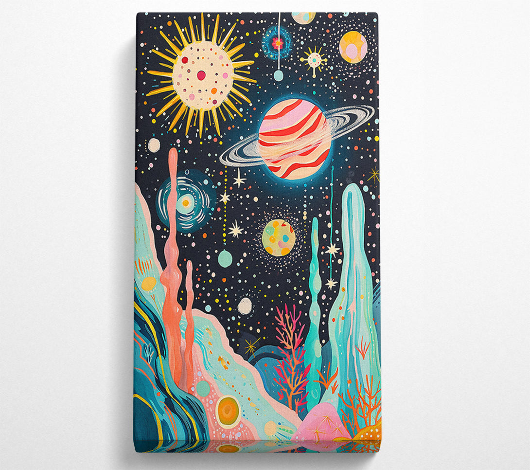  A Canvas Print of Cosmic Galaxy Canvas Wall Art