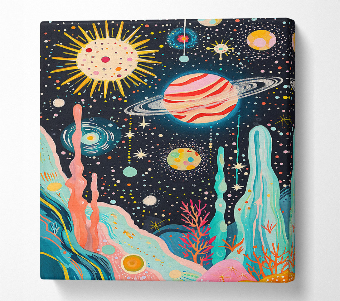  A Canvas Print of Cosmic Galaxy Canvas Wall Art