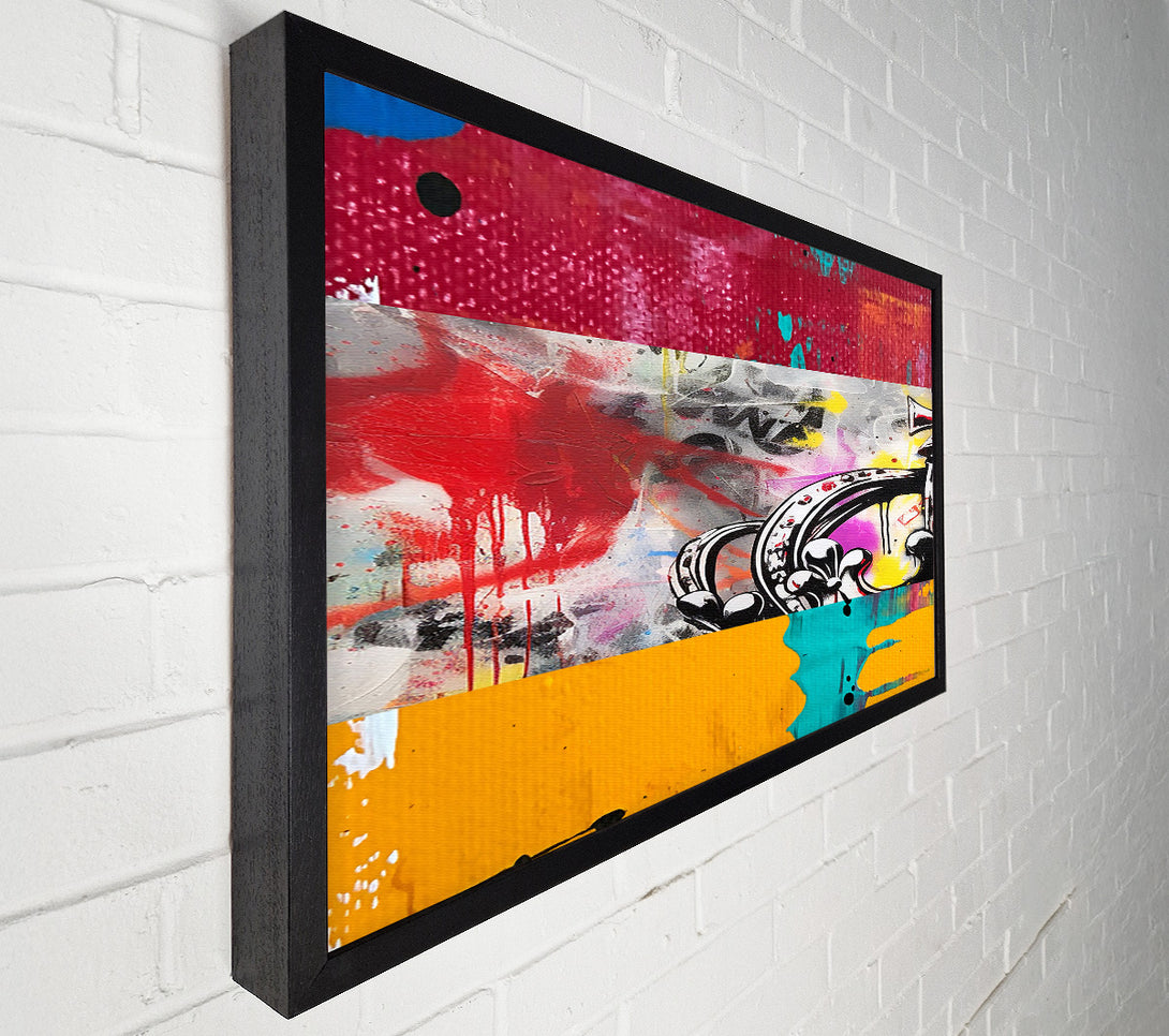  A Canvas Print of Crown Graffiti Canvas Wall Art