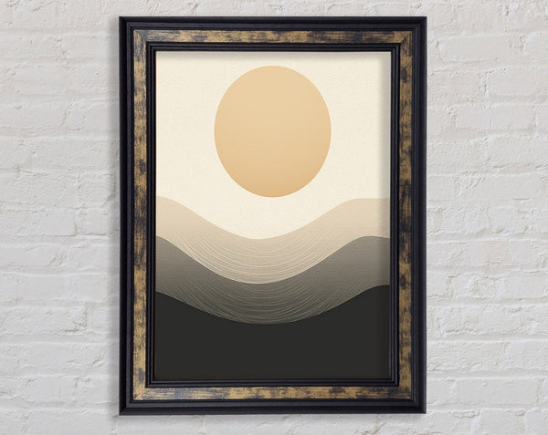 Curves Under The Sun Framed Print