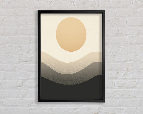 Curves Under The Sun Framed Print