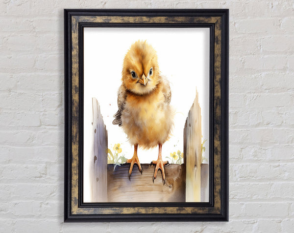 Cute Easter Chick Framed Print