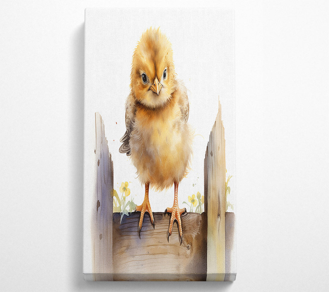  A Canvas Print of Cute Easter Chick Canvas Print