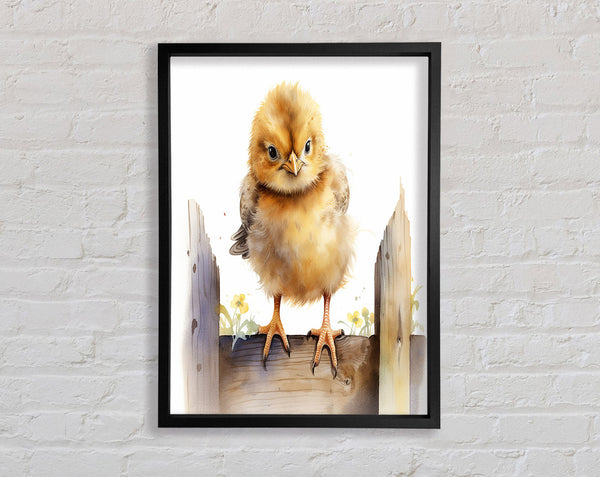 Cute Easter Chick Framed Print