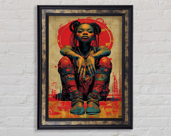 Cyber Girl Framed Print