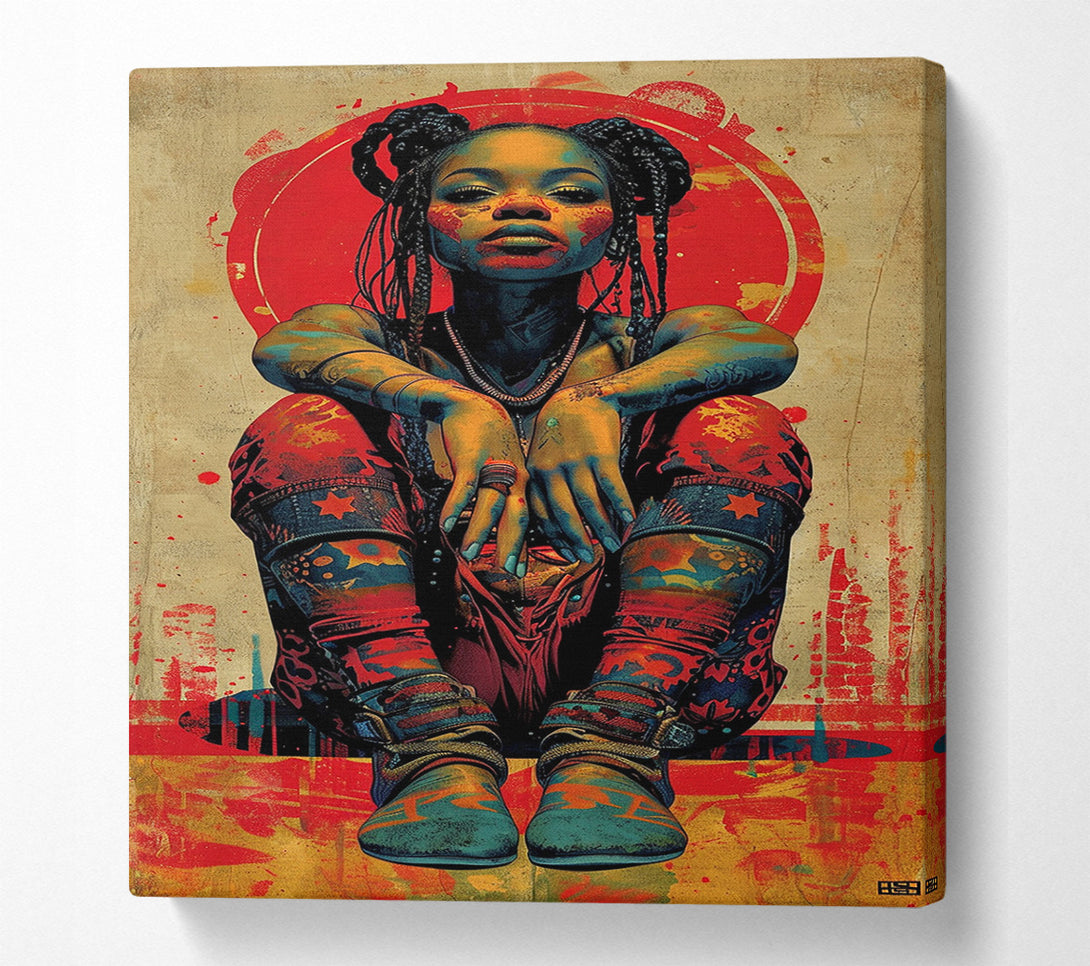  A Canvas Print of Cyber Girl Canvas Art