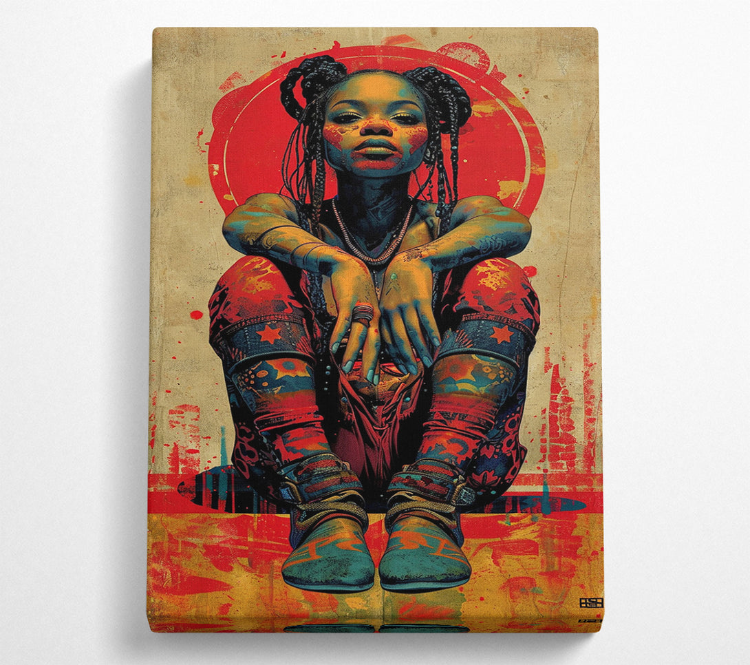  A Canvas Print of Cyber Girl Canvas Art