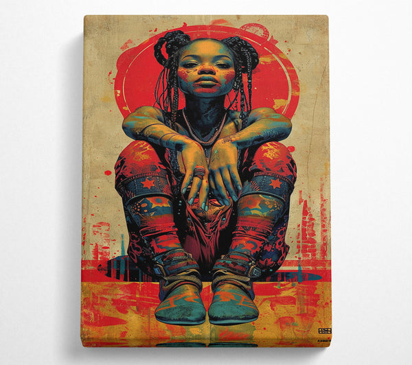  A Canvas Print of Cyber Girl Canvas Art