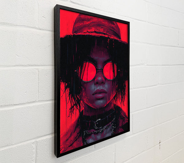 Cyberpunk Hat Sunglasses Girl Rebel