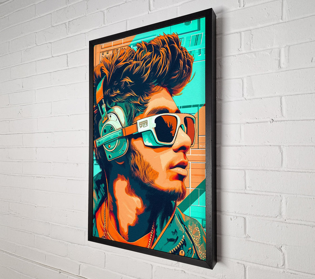  A Canvas Print of Cyberpunk Man Canvas Art