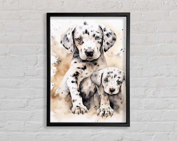 Dalmation Love Framed Print