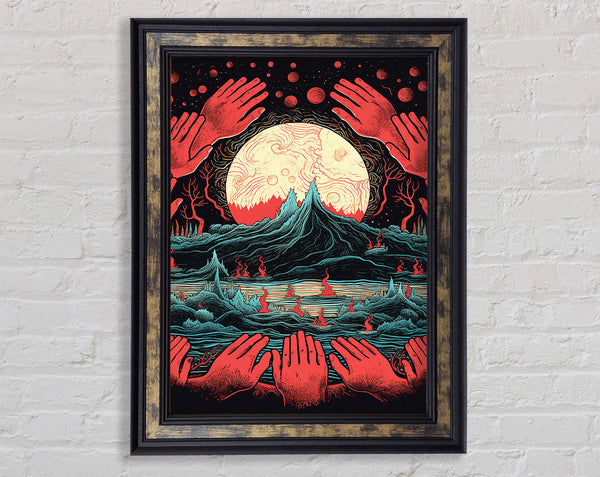 Dark Planet Framed Print