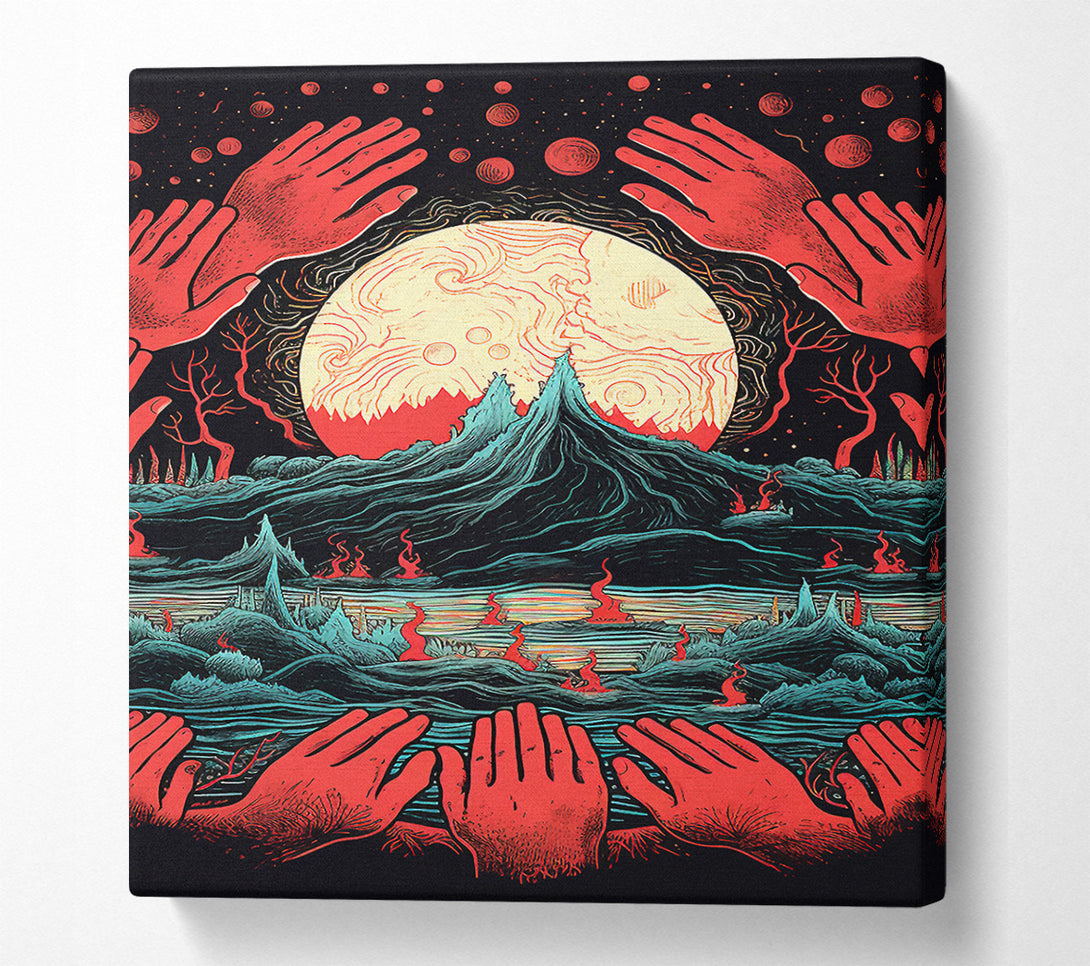  A Canvas Print of Dark Planet Canvas Art