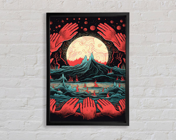 Dark Planet Framed Print
