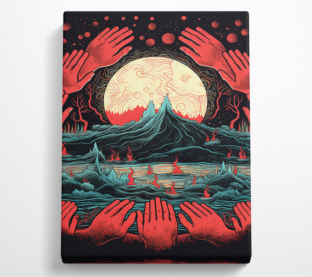  A Canvas Print of Dark Planet Canvas Art
