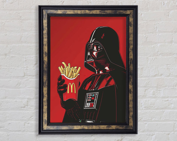 Darth Fries Framed Print