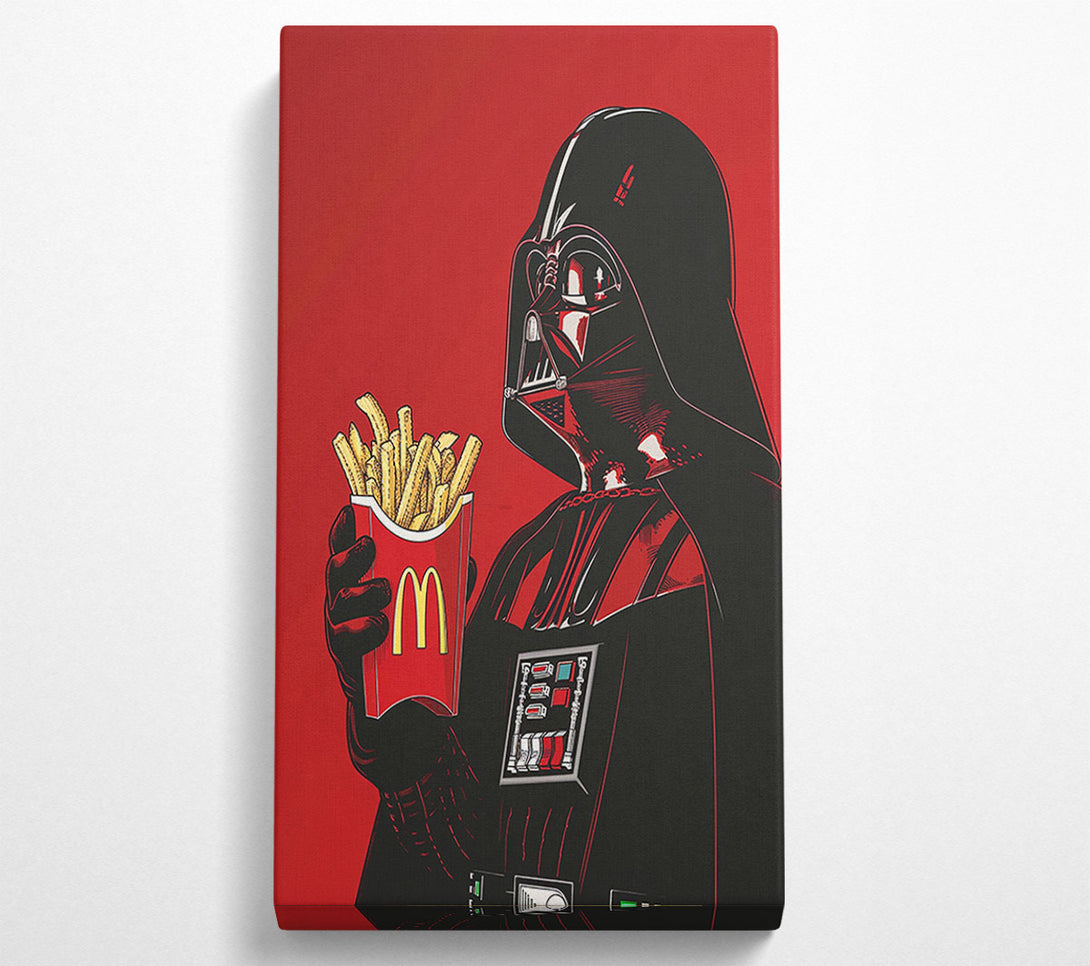  A Canvas Print of Darth Fries Canvas Art