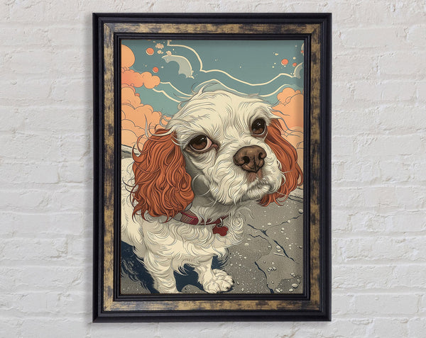 Dog Floppy Ears Framed Print