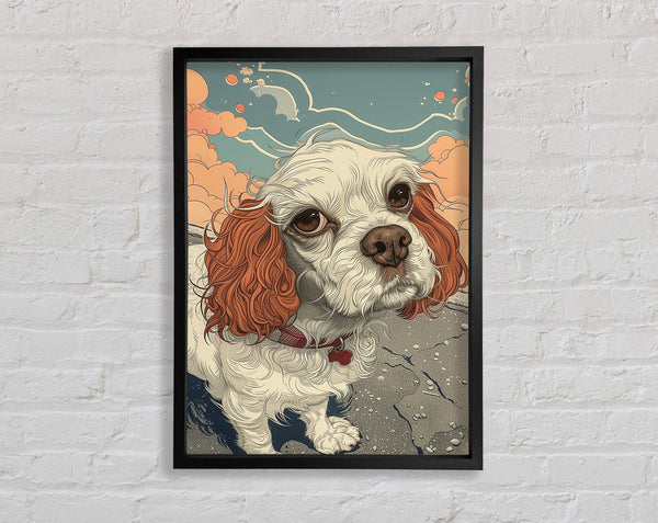 Dog Floppy Ears Framed Print
