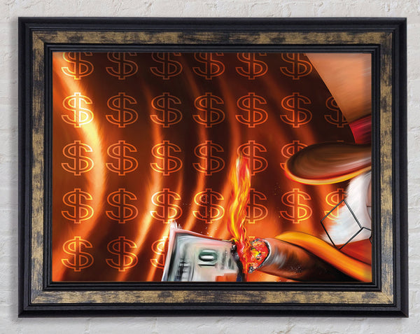Dollar Duck Framed Print