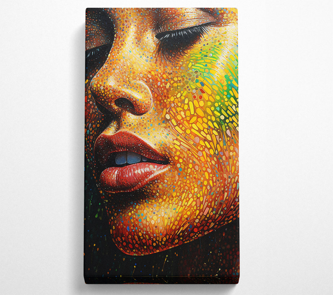  A Canvas Print of Dot Colour Woman Canvas Art