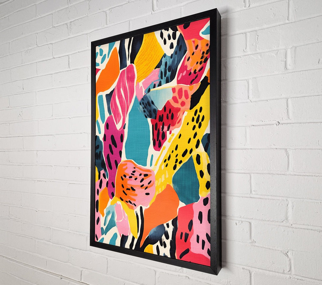  A Canvas Print of Dotted Shapes Canvas Print