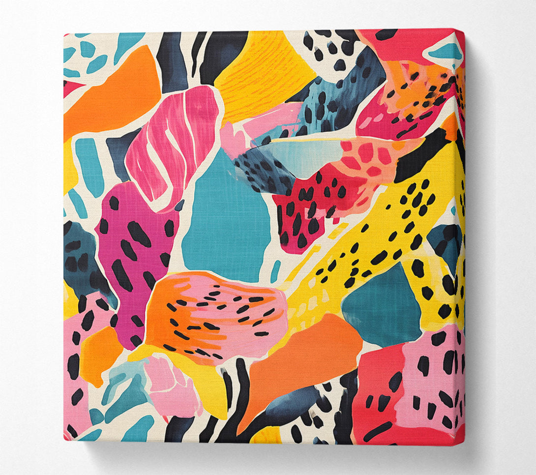 A Canvas Print of Dotted Shapes Canvas Print