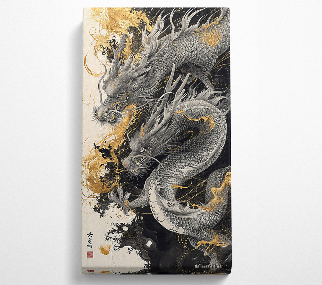  A Canvas Print of Dragon Marble Canvas Art