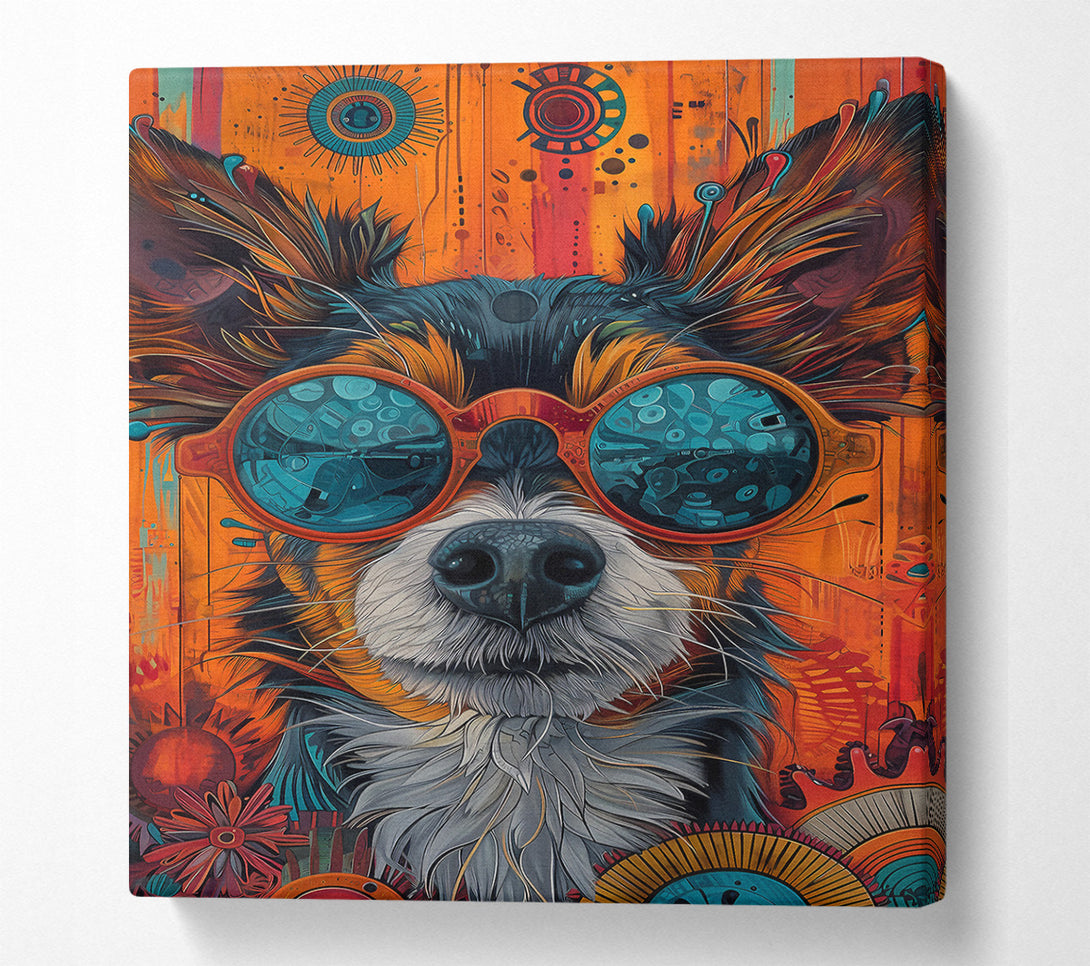  A Canvas Print of Dreamy Dog Canvas Print