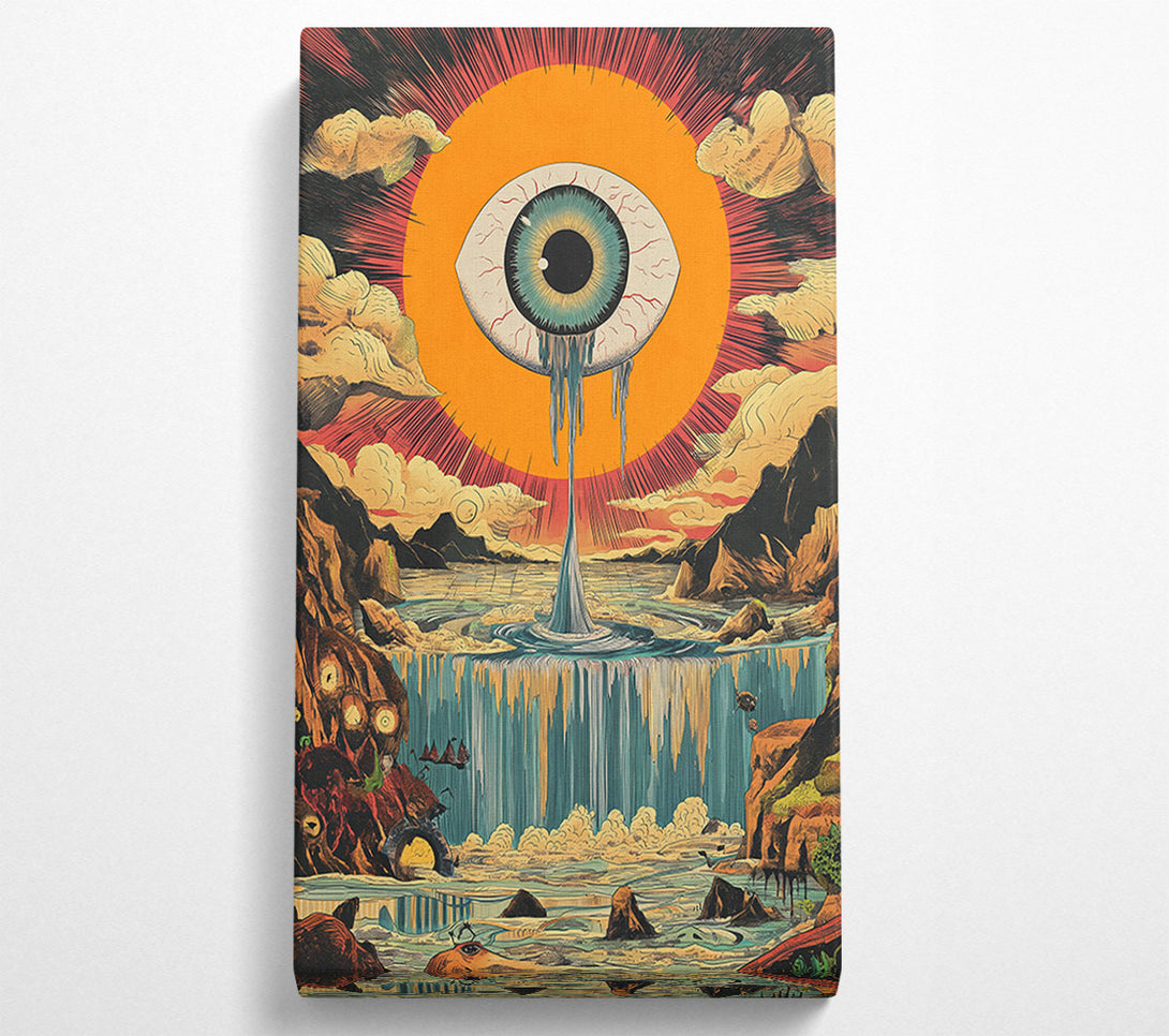  A Canvas Print of Dripping Eye Mountains Canvas Wall Art