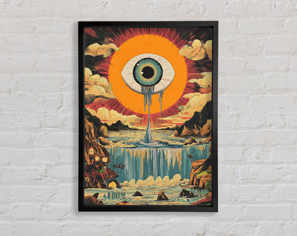Dripping Eye Mountains Framed Print