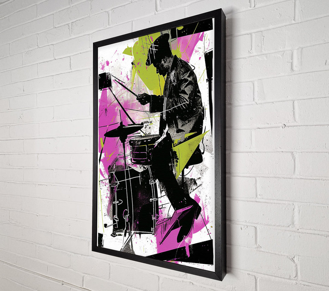  A Canvas Print of Drummer Music Canvas Wall Art