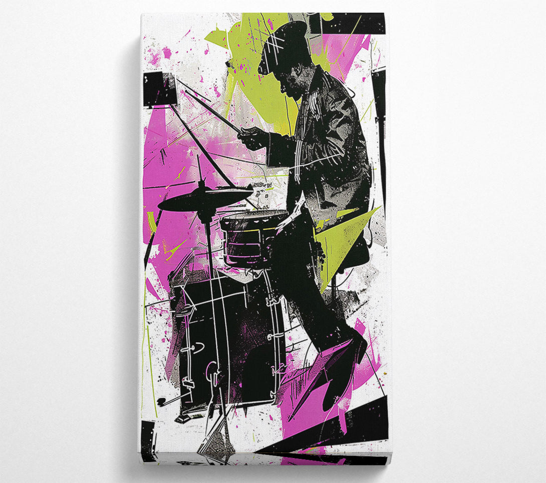  A Canvas Print of Drummer Music Canvas Wall Art