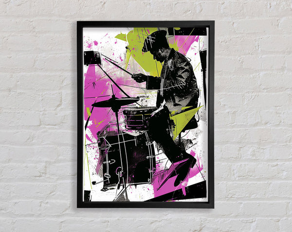 Drummer Music Framed Print
