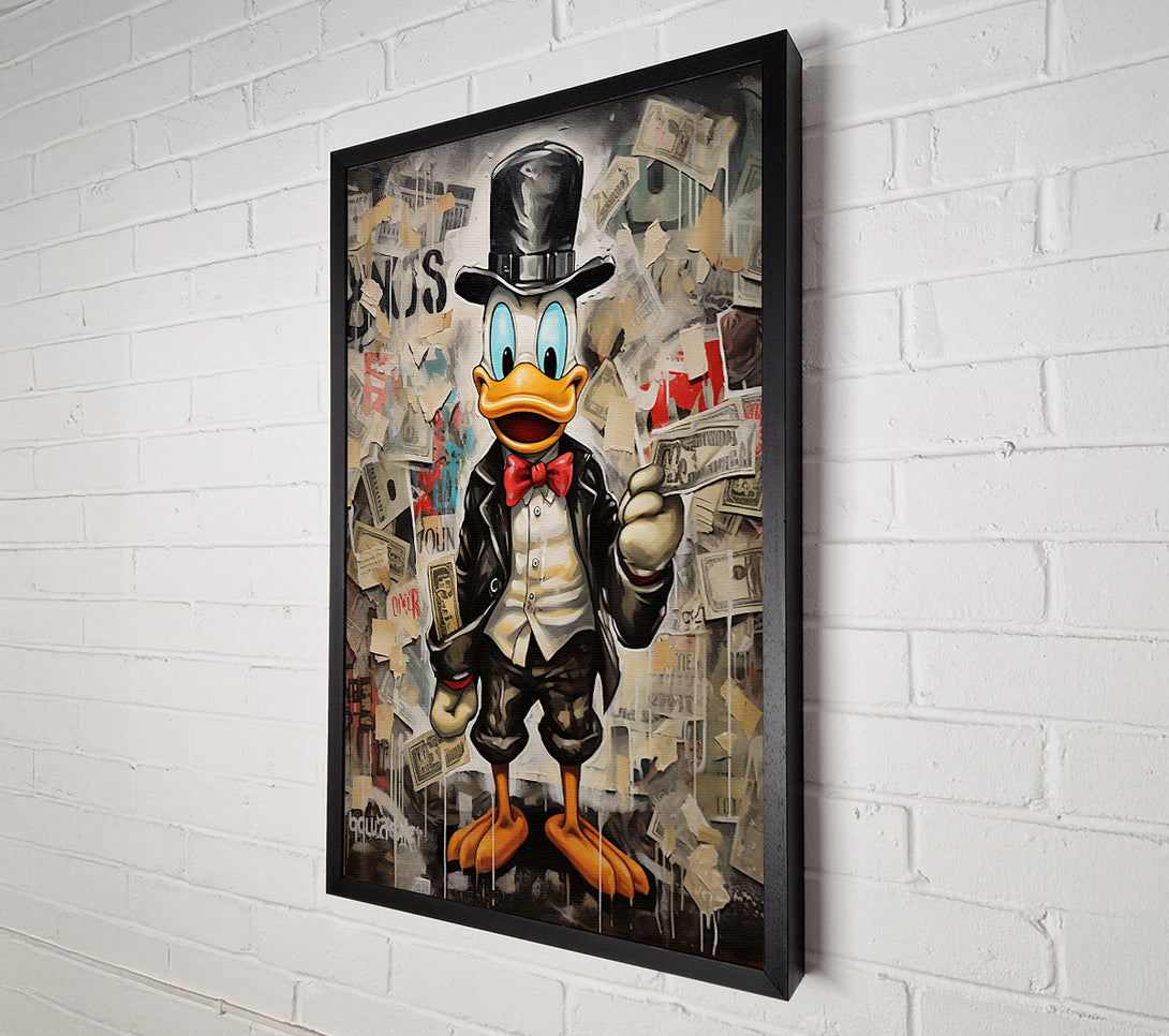  A Canvas Print of Duck Dollars Canvas Wall Art