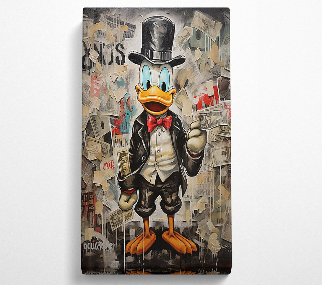  A Canvas Print of Duck Dollars Canvas Wall Art