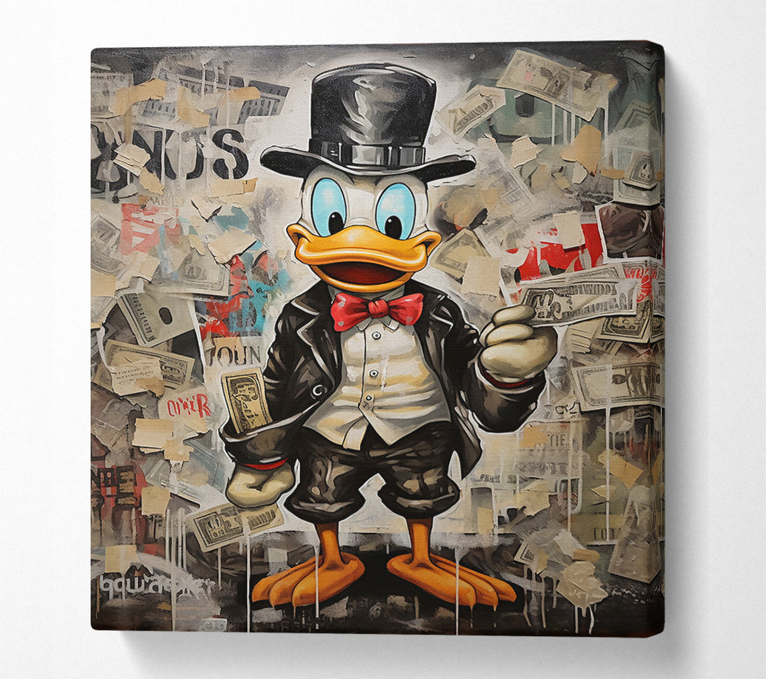  A Canvas Print of Duck Dollars Canvas Wall Art