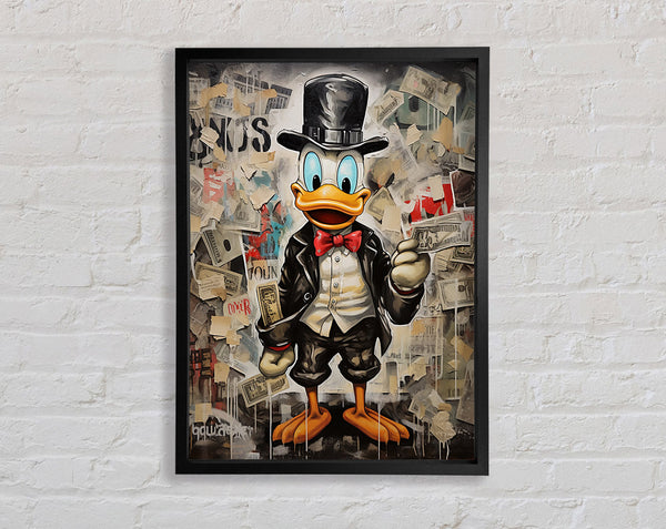 Duck Dollars Framed Print