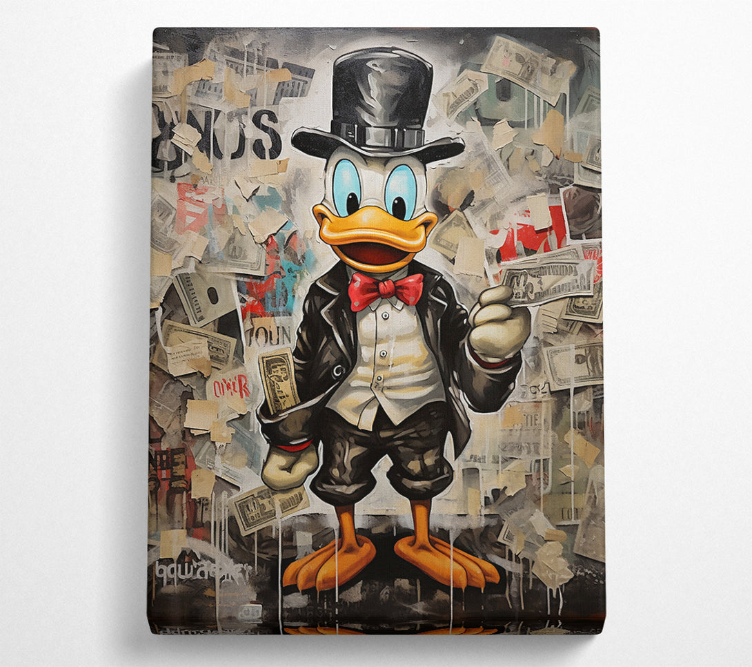  A Canvas Print of Duck Dollars Canvas Wall Art